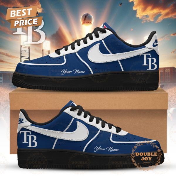 Tampa Bay Rays 2026 Custom Name Air Force 1 Sneakers – Blue