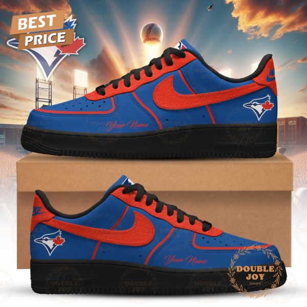 Toronto Blue Jays 2026 Custom Name Air Force 1 Sneakers – Blue