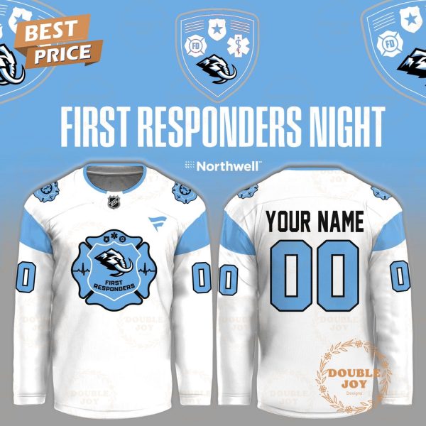 Utah Mammoth First Responders Night 2026 Custom Name Hockey Jersey