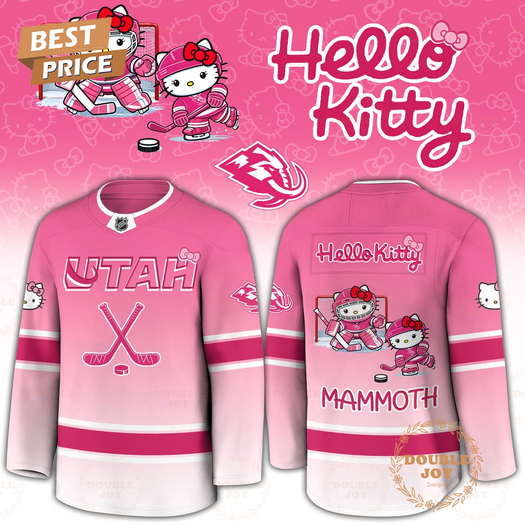 Utah Mammoth x Hello Kitty 2026 Limited Edition Hockey Jersey Utah Mammoth x Hello Kitty 2026 Limited Edition Hockey Jersey