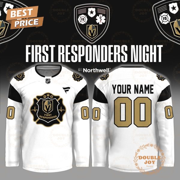 Vegas Golden Knights First Responders Night 2026 Custom Name Hockey Jersey