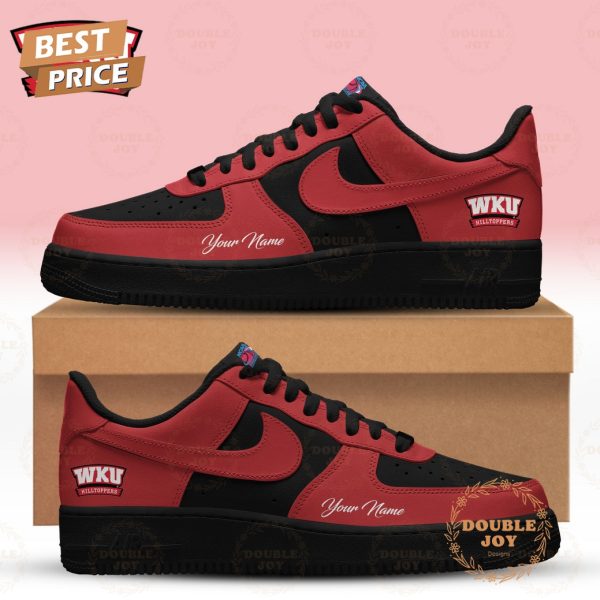 Western Kentucky Hilltoppers 2026 Custom Name Air Force 1 Sneakers – Red