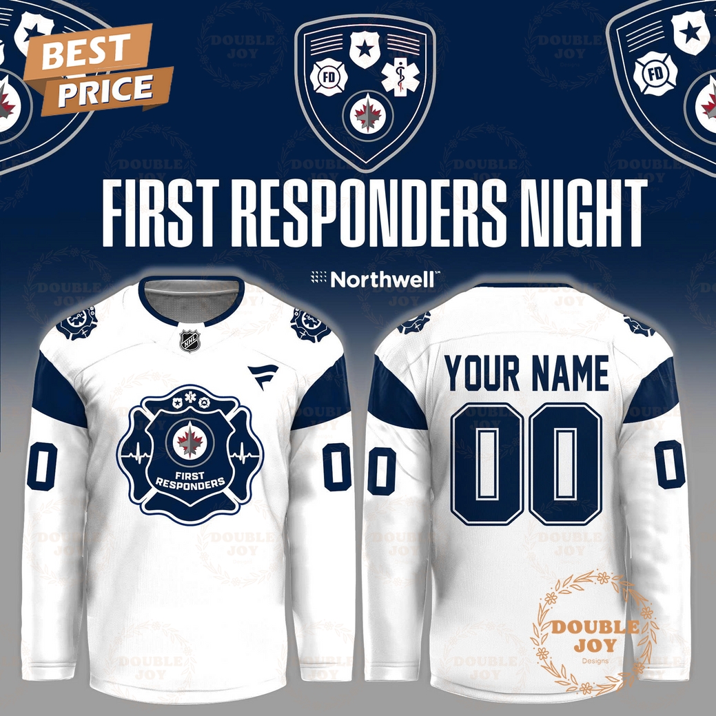 Winnipeg Jets First Responders Night 2026 Custom Name Hockey Jersey Winnipeg Jets First Responders Night 2026 Custom Name Hockey Jersey