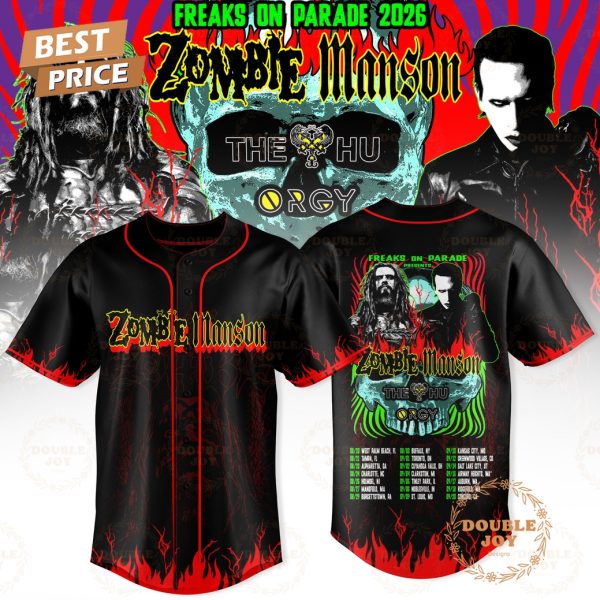 Zombie x Manson Freaks On Parade 2026 Baseball Jersey