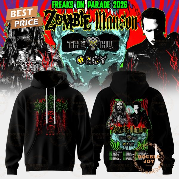 Zombie x Manson Freaks On Parade 2026 Hoodie