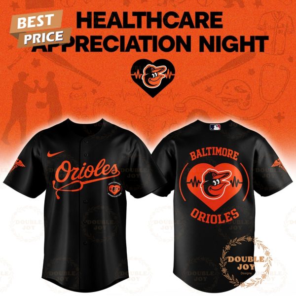 Baltimore Orioles Healthcare Appreciation 2026 Baseball Jersey – Black