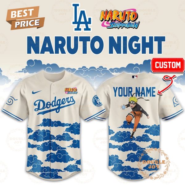 Los Angeles Dodgers  x Naruto 2026 Custom Name Baseball Jersey