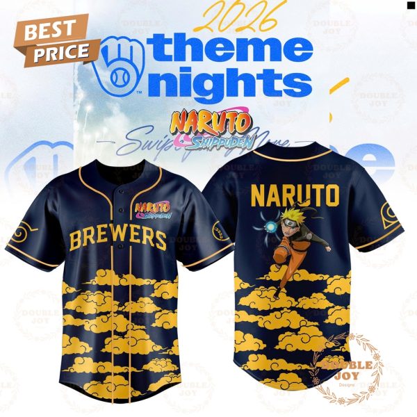 Milwaukee Brewers x Naruto 2026 Baseball Jersey – Blue