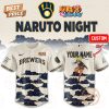 Milwaukee Brewers x Naruto 2026 Baseball Jersey – Blue
