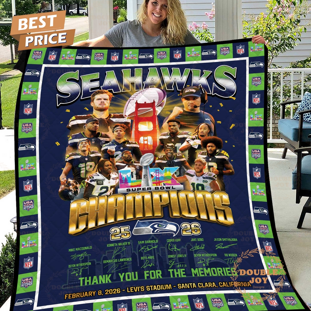 Seattle Seahawks Champions 2025-2026 Blanket Seattle Seahawks Champions 2025-2026 Blanket