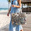 George Strait King of Country Amarillo by Morning Western Turquoise Cowboy Guitar 3D Graphic Tote Bag