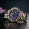 BWT Alpine F1 Team Formula 1 Racing Luxury Two-Tone Crystal Stainless Steel Watch