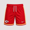 Kansas City Chiefs They Not Like Us Red Gold Marble Print Fan Gear Long Sleeve Shirt and Shorts Set