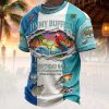 Jimmy Buffett Parrothead Nation It's 5 O'Clock Somewhere 3D All Over Print Tropical Graphic T-Shirt