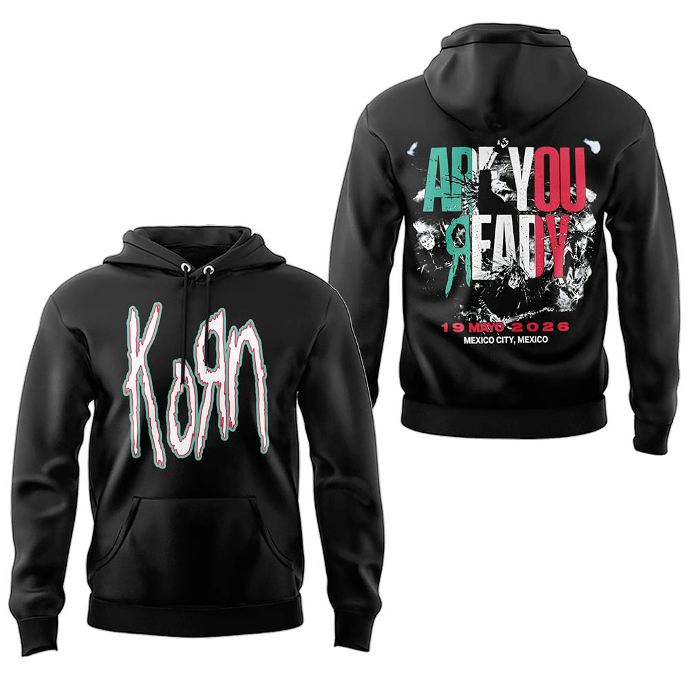 Korn Limited Edition Latin America Tour 2026 Mexico City Hoodie Korn Limited Edition Latin America Tour 2026 Mexico City Hoodie