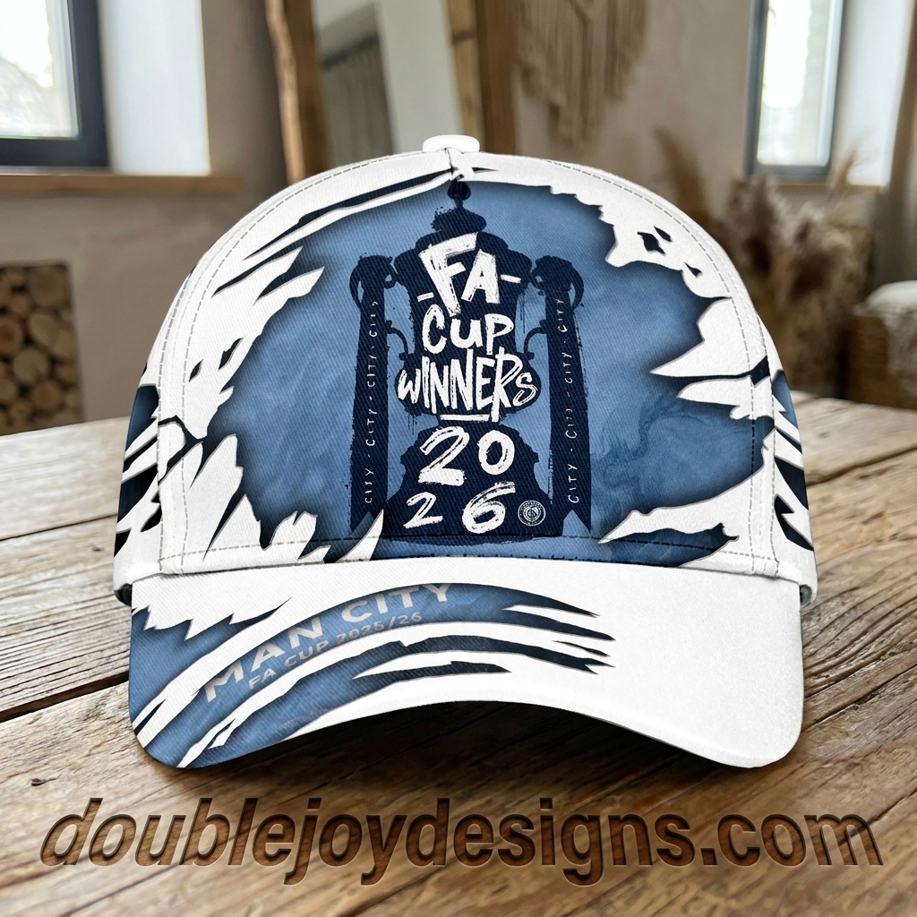 Manchester City FA Cup Winners 2026 Personalized Adjustable Baseball Cap Manchester City FA Cup Winners 2026 Personalized Adjustable Baseball Cap