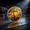Kyle Busch Two-Time NASCAR Cup Series Champion Gold Collectible Commemorative Coin