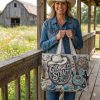 George Strait King of Country Amarillo by Morning Western Turquoise Cowboy Guitar 3D Graphic Tote Bag
