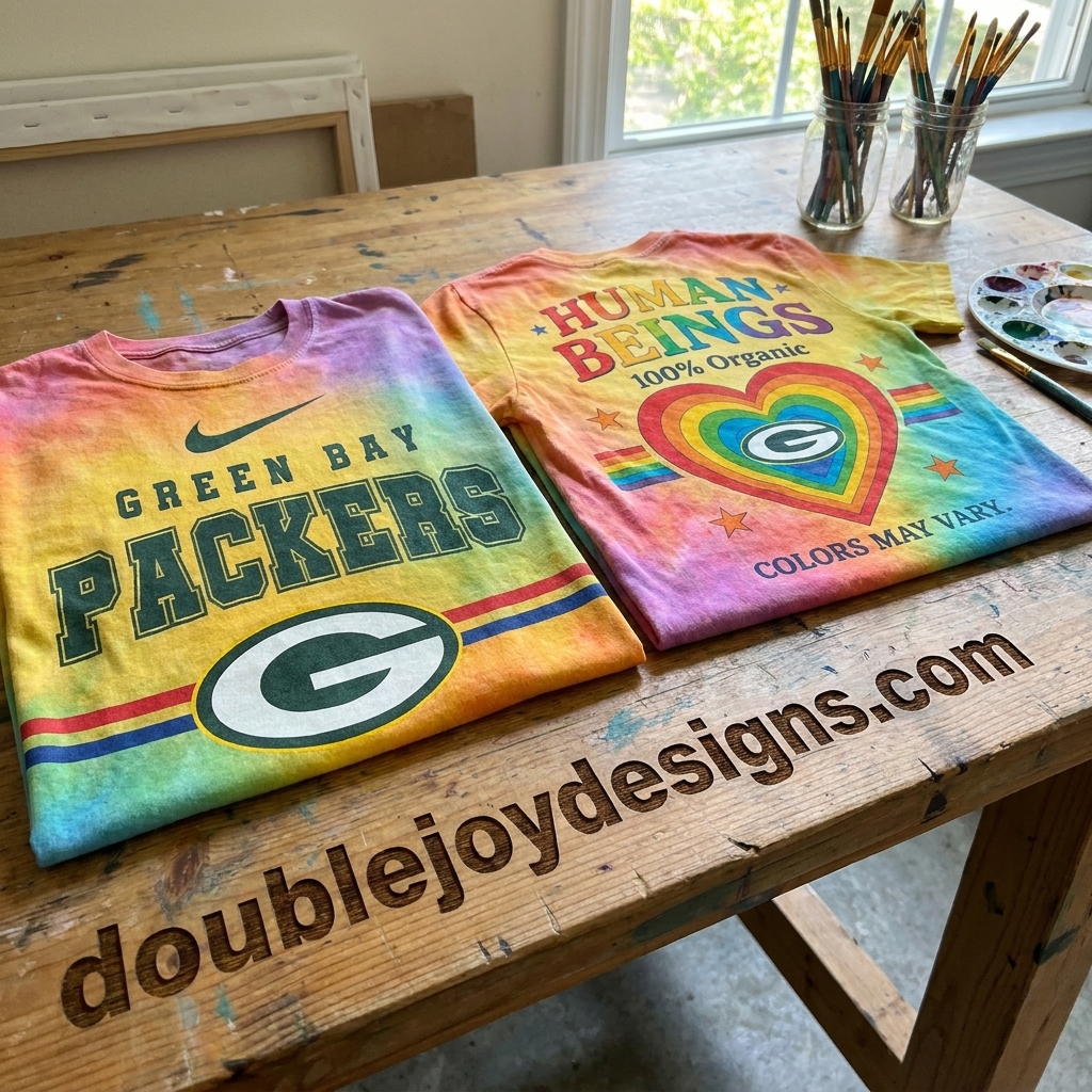 Green Bay Packers Pride Rainbow Tie Dye Human Beings Colors May Vary Graphic 3D T-Shirt Green Bay Packers Pride Rainbow Tie Dye Human Beings Colors May Vary Graphic 3D T-Shirt