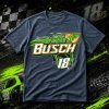 Chase Elliott Wearing Brexton Busch 18 Dinosaur NASCAR Racing Graphic T-Shirt