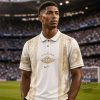 Real Madrid Air Dior Gold Baroque Luxury Premium Polo Shirt