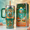 Miami Hurricanes Sebastian The Ibis Summer Splash Insulated Stainless Steel 40oz Tumbler with Handle