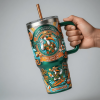 Miami Hurricanes Sebastian The Ibis Summer Splash Insulated Stainless Steel 40oz Tumbler with Handle