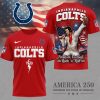 Indianapolis Colts Elvis Presley America 250 Freedom Football Rock n Roll Red 3D Graphic T-Shirt