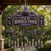 TCU Horned Frogs NCAA Texas Christian University Premium 3D Metal Outdoor Patio Garden Wind Chime