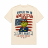 Grinch Uncle Sam Happy 4th of July Patriotic USA Flag Vintage Cream Graphic T-Shirt