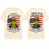 Grinch Uncle Sam Happy 4th of July Patriotic USA Flag Vintage Cream Graphic T-Shirt