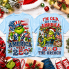 America 250th Anniversary Uncle Sam Grinch Funny Patriotic Christmas 3D Graphic T-Shirt
