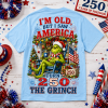 America 250th Anniversary Uncle Sam Grinch Funny Patriotic Christmas 3D Graphic T-Shirt