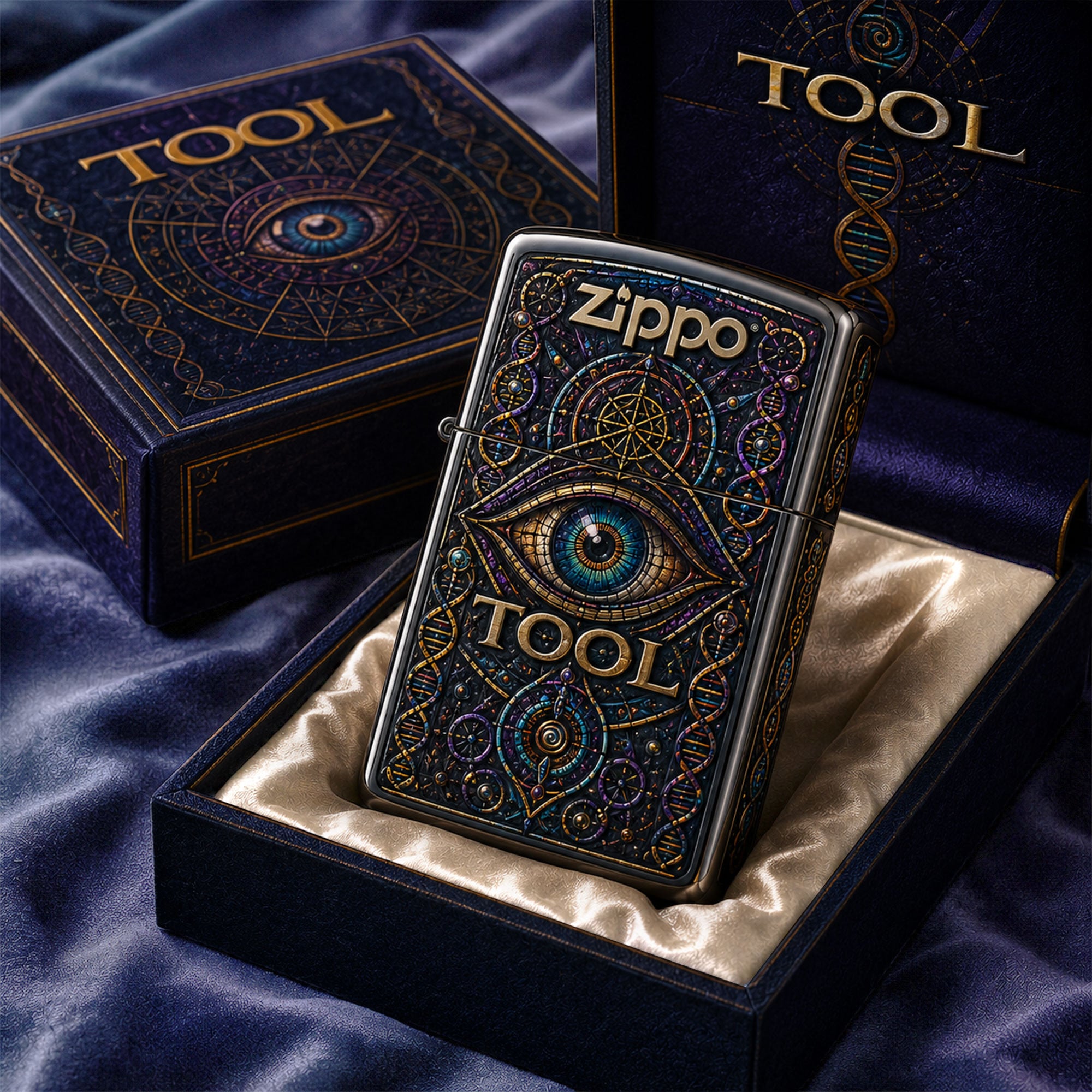 Tool Band Third Eye Sacred Geometry Premium Collectible Zippo Lighter Tool Band Third Eye Sacred Geometry Premium Collectible Zippo Lighter