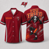Tampa Bay Buccaneers Ghostface Griddy Dance You Tried Funny Red Game Day Hawaiian Shirt
