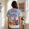 Custom Woodland Friends USA 250 Celebration Patriotic Red White and Blue Baseball Jersey