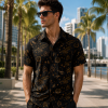 Star Trek Starfleet USS Enterprise Federation Black and Gold Premium Hawaiian Shirt