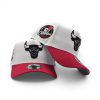 New Era Chicago Bulls 6x Champs Side Patch White Red Gray Undervisor 9Forty A-Frame Snapback Hat
