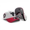 New Era Chicago Bulls 6x Champs Side Patch White Red Gray Undervisor 9Forty A-Frame Snapback Hat