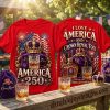 Crown Royal America 250 Years of Freedom Patriotic Whiskey Red 3D Graphic T-Shirt