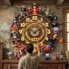 Straw Hat Pirates Anime Personalized Custom Name 3D Acrylic Hanging Wall Clock