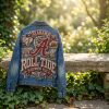 Alabama Crimson Tide Roll Tide Rhinestone National Champions Denim Jacket