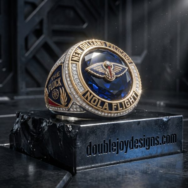 New Orleans Pelicans NOLA Flight The Flock Premium Championship Style Ring
