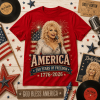 Dolly Parton America 250 Years of Freedom 1776-2026 Vintage Patriotic Commemorative T-Shirt