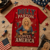 Dolly Parton America 250 Years of Freedom 1776-2026 Vintage Patriotic Commemorative T-Shirt