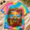 Guns N' Roses Good Days Sound Better Vintage Rock Band Tie Dye Graphic T-Shirt