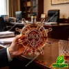 Personalized Nautical Ship Wheel Custom Name Anchor Glass Whiskey Decanter