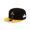 Pittsburgh Steelers Steely McBeam Mascot Super Bowl XL Side Patch Black and Gold Fitted Hat
