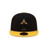 Pittsburgh Steelers Steely McBeam Mascot Super Bowl XL Side Patch Black and Gold Fitted Hat