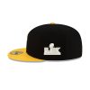 Pittsburgh Steelers Steely McBeam Mascot Super Bowl XL Side Patch Black and Gold Fitted Hat